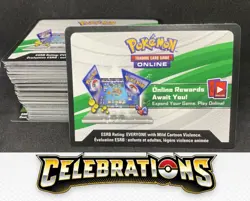 100 Celebrations Codes for Pokemon TCG Live Online *EMAILED* Code Cards PTCGL - Image 1