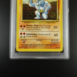 PSA 10 Machoke 34/102 Pokemon Base Set 1999 Non Holo Card - Image 3