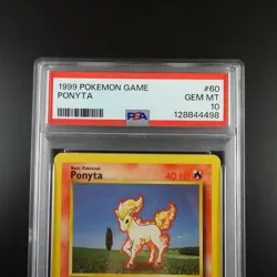 PSA 10 Ponyta 60/102 Pokemon Base Set 1999 Non Holo Graded Card - Image 2
