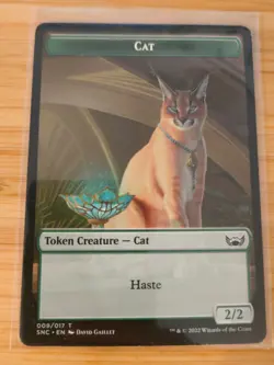 MTG Cat Token 009 Streets of New Capenna M/NM Free UK P&P - Image 1