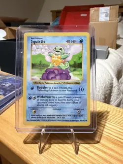 NM Pokemon card TCG Squirtle Shadowless Base Set 63/102 WOTC Vintage - Image 3