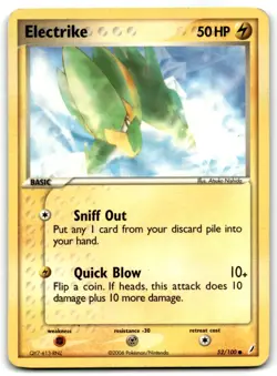 2006 EX - Crystal Guardians Pokemon Electrike Basic/Common #52 - Image 1
