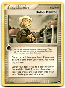 2006 EX - Dragon Frontiers Pokemon Holon Mentor Uncommon #75 - Image 1