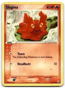 2005 EX - Unseen Forces Pokemon Slugma Basic/Common #73 - Image 1