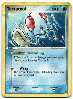 2004 EX - Hidden Legends Pokemon Tentacool Basic/Common #77 - Image 1