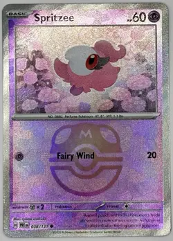 Pokemon TCG Dreepy + Spritzee Prismatic Evolution Masterball Reverse Holo BUNDLE - Image 2