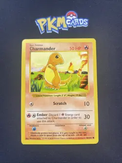 Pokemon TCG Charmander Base Set 46/102 Regular Shadowless MP. - Image 1