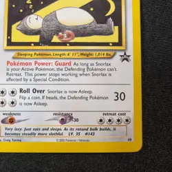 Snorlax WOTC Black Star Promo 49 Pokemon TCG - NM - Image 5