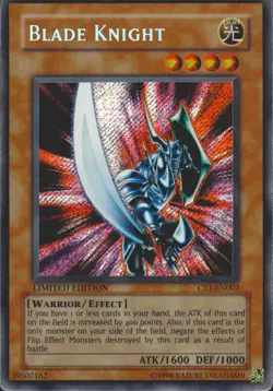 Blade Knight CT1-EN002 Secret Rare 2004 Collectors Tin YuGiOh! Card LP/MP - Image 1