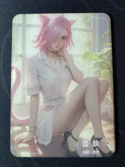 Goddess Story Cat Lady Reiju Ultra Preimium Thick Card Waifu Doujin One Piece - Image 1
