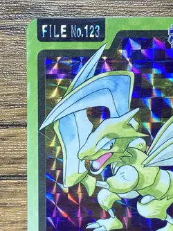 Pokemon Carddass Card Scyther File No.123 Bandai Pocket Monsters 1997 - Image 3