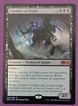 MTG Cavalier of Night M20 Foil NM - Image 1