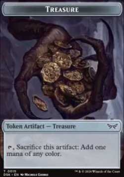 Treasure Token Duskmourn: House of Horror Tokens (TDSK) 15 MTG Regular - Image 1