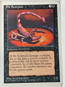 Pit Scorpion - 5th Edition Core Set - Magic the Gathering MTG Nice! - Image 1