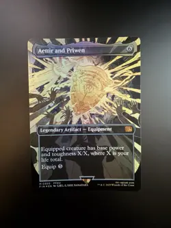 MTG Final Fantasy English Aettir and Priwen Borderless 0350 Foil - Image 1