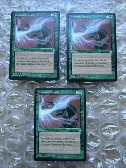 Set Of 3 (3x X3) Venomous Breath | Ice Age | MTG Magic The Gathering | NM+ - Image 1