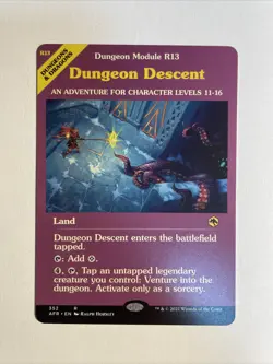 1x Mtg D&D Forgotten Realms Dungeon Descent Showcase NM/M Magic The Gathering - Image 1