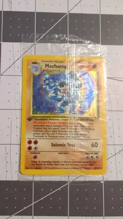 1999 Pokemon Base Set 1st Edition Machamp Holo 8/102 Factory SEALED ✨ - Image 1