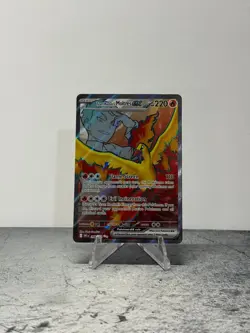 Pokemon TCG S&V Destined Rivals Team Rocket's Moltres ex 208/182 UR NM - Image 1