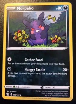 Morpeko 098/163 Uncommon Sword & Shield: Battle Styles Pokemon TCG - Image 1