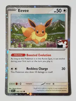 Near Mint - Pokemon Stamped Holo Eevee 143/191 - Prize Pack Series 7 - Image 1