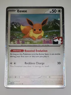 Near Mint - Pokemon Stamped Holo Eevee 143/191 - Prize Pack Series 7 - Image 4