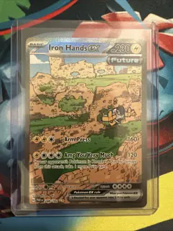 Pokemon: 1x Iron Hands ex - 248/182 - Special Illustration Rare - NM SV Paradox - Image 1