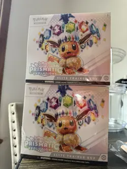 Pokemon Prismatic Evolutions ETB Elite Trainer Factory Sealed Dollar General x2 - Image 1