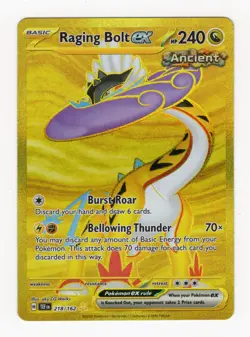 Pokemon TCG | Raging Bolt EX | Temporal Forces | 218/162. - Image 1