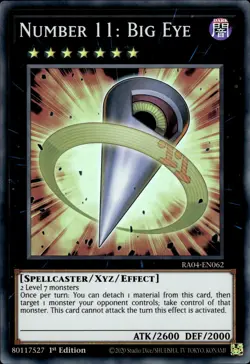 Number 11: Big Eye - Super Rare 1st Edition RA04-EN062 - NM - YuGiOh - Image 1