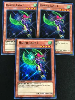 YUGIOH HARPIE LADY 1 LCJW-EN090 1ST SUPER X3 (NM) - Image 1