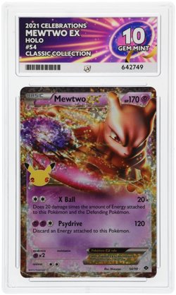 Pokemon Cards Mewtwo EX 54/99 ACE 10 Celebrations Classic Collection - Image 1