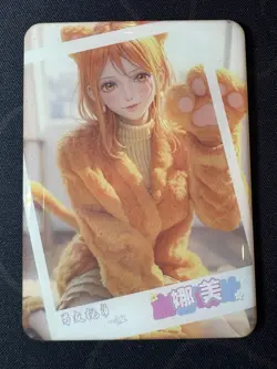 Goddess Nami Girl next door Preimium Thick Card Waifu Doujin One Piece Full Ar - Image 1