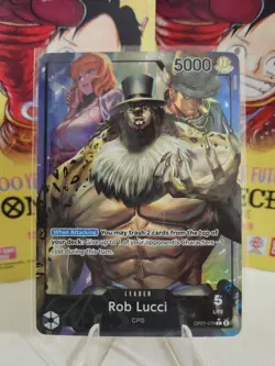 ✨Rob Lucci OP07-079 PARALLEL Leader 500 Years in the Future One Piece Card - Image 1