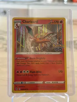 Charizard Holo Rare Pokemon GO 010/078 Reverse Holo NM - NM Pokemon TCG Card - Image 1