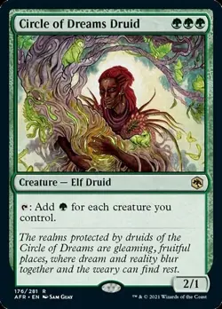 MTG NM Circle of Dreams Druid NM, English MTG Adventures in the Forgotten realms - Image 1