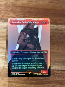 Final Fantasy Raubahn, Bull of Ala Mhigo Borderless Foil Magic MTG FIN388 - Image 1