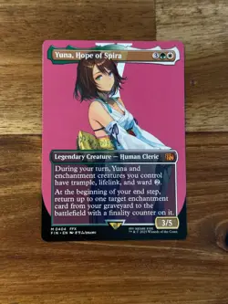 Final Fantasy Yuna, Hope of Spira Magic MTG Borderless non foil FIN404 - Image 1