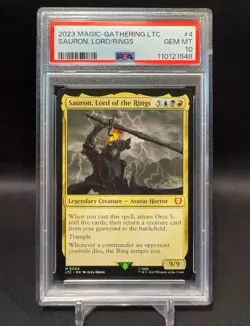 Sauron, Lord Of The Rings - MTG #004 LOTR LTC - PSA 10 - GEM MINT - Image 1