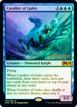 Cavalier of Gales - Foil - Prerelease Promo Magic mtg Moderate Play, English Pre - Image 1