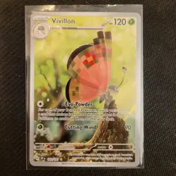 Pokemon TCG Vivillon Illustration Rare Card Surging Sparks 193/191 Near Mint - Image 1