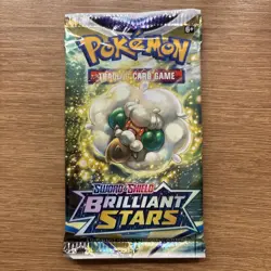 Pokemon TCG Sword & Shield Brilliant Stars Booster Pack New & Factory Sealed - Image 1