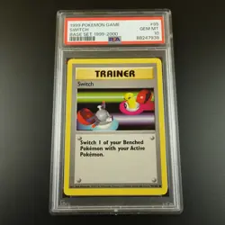 PSA 10 Switch 95/102 Base Set 4th print 1999-2000 Graded Pokemon Card - Image 1