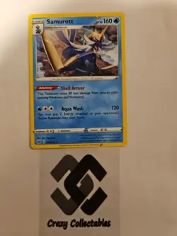 Pokemon Card Samurott 035/185 Vivid Voltage Non Holo Rare Mint Condition - Image 1