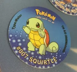 3x Pokemon Tazos Pogs Blastoise Line Walkers Quavers Lays Cheetos Vintage 2000s - Image 2