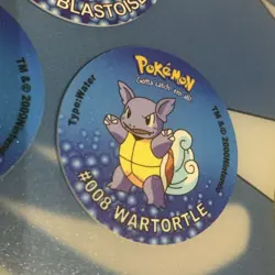 3x Pokemon Tazos Pogs Blastoise Line Walkers Quavers Lays Cheetos Vintage 2000s - Image 3