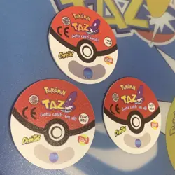 3x Pokemon Tazos Pogs Blastoise Line Walkers Quavers Lays Cheetos Vintage 2000s - Image 5