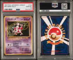 Mr. Mime Holo PSA 10 1997 Pokemon Jungle Japanese #122 🔥 - Image 3