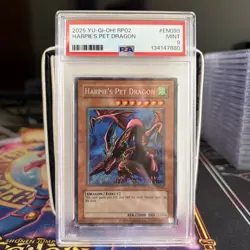 PSA 9 Unlimited Harpie's Pet Dragon 2025 RP02-EN093 Yugioh Card (Reprint) - Image 1