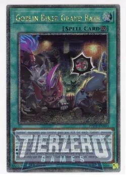 Yugioh PHNI-EN060 - Goblin Biker Grand Bash - Quarter Century Secret Rare - Image 1